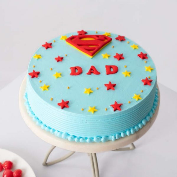 Super Hero Dad Cake for Fathers Day