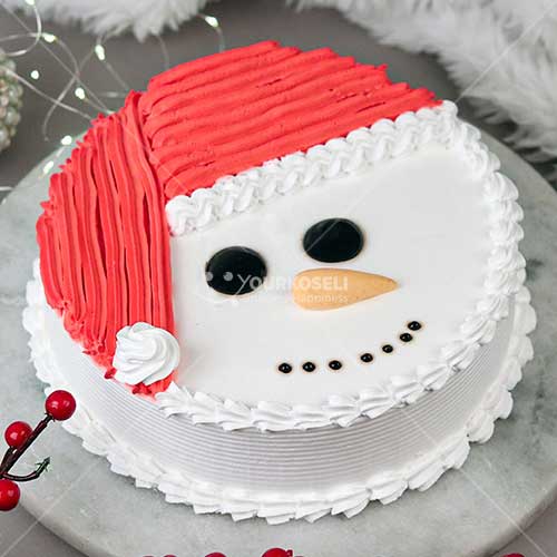Snow Man Cake