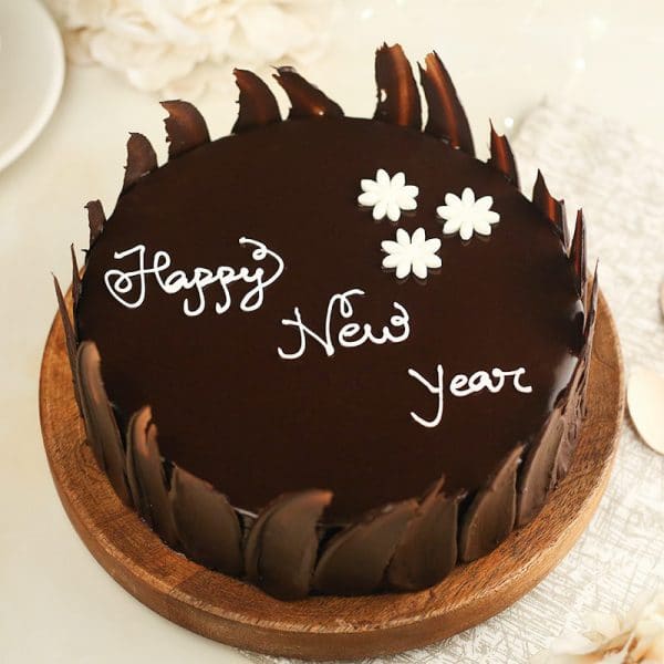 Chocolate-New-Year-Cake