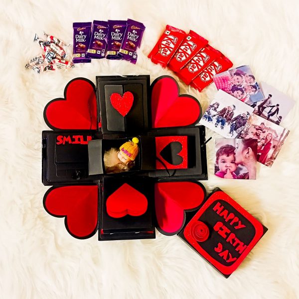 Combo Photo and Chocolate Explosion Gift Box