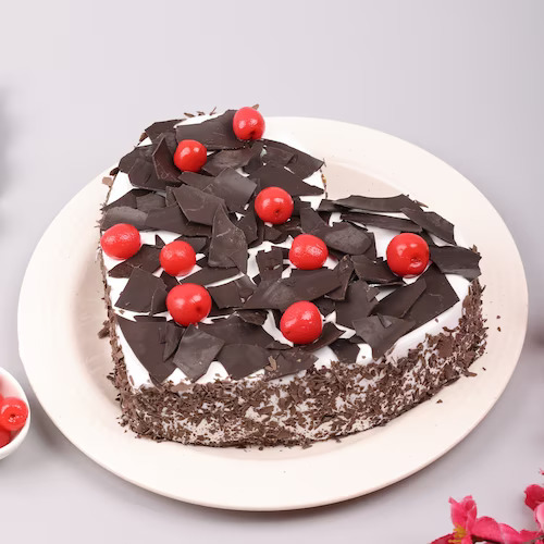 Heart Shape Black Forest Cake Nepal